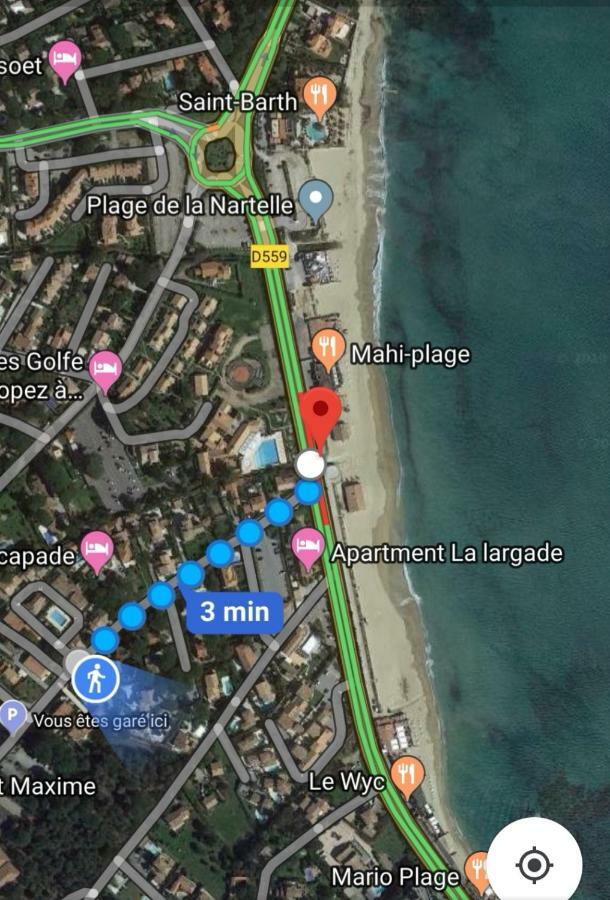 Appartement Sainte-Maxime, Plage De La Nartelle Buitenkant foto
